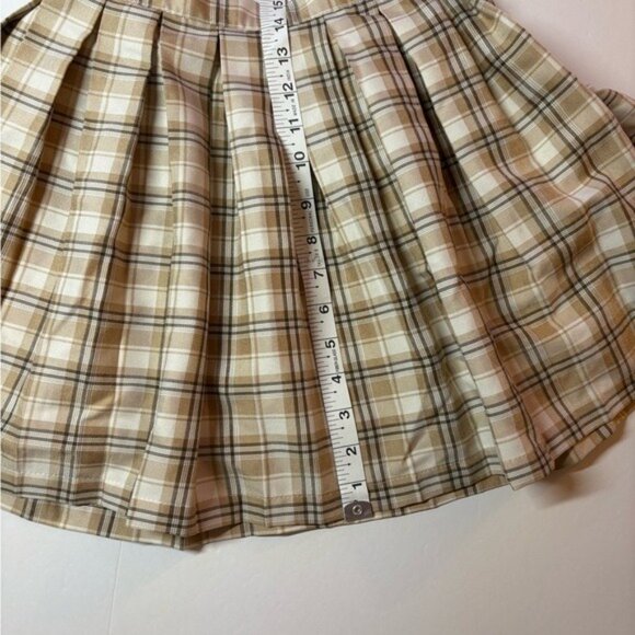 Pleated Skater Mini Skirt Cali 1850 Academia Y2K Preppy Womens XS - Picture 7 of 9